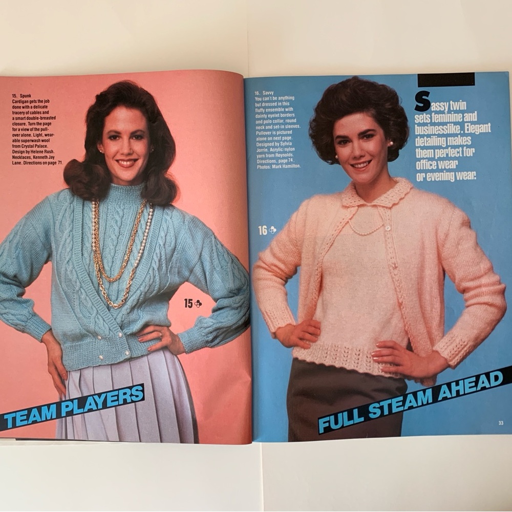 Knitting With Simplicity Magazine 30 Winning Fall Designs Full Patterns Included - Picture 10 of 17